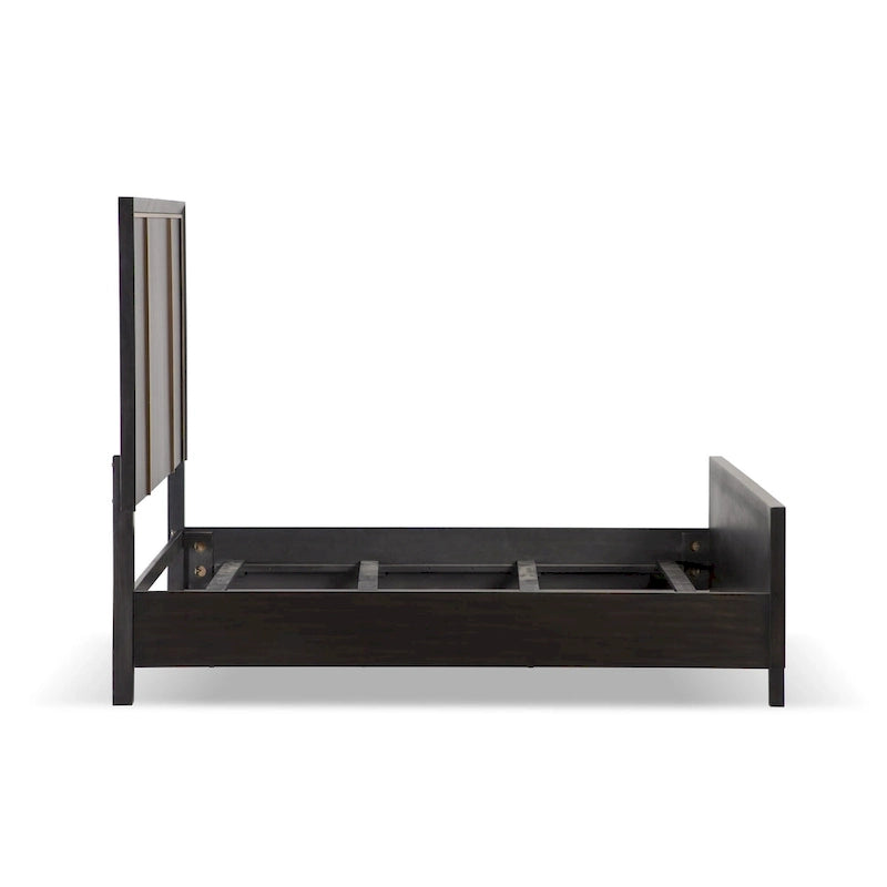 Furniture of America Nyx Modern Espresso Solid Wood Panel Bed