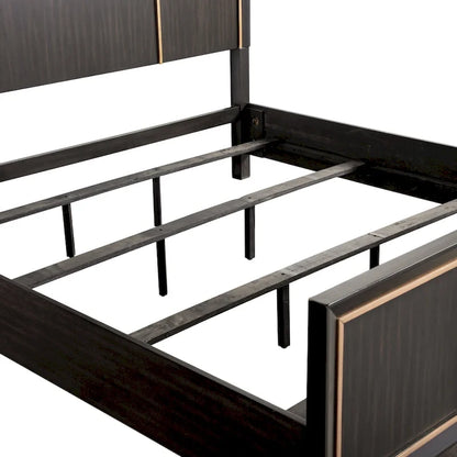 Furniture of America Nyx Modern Espresso Solid Wood Panel Bed