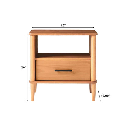 Middlebrook Designs Mid-Century Modern Solid Wood Spindle Nightstand (Set of 2)