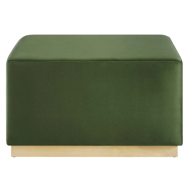 Tilden 17/28 Square Performance Velvet Upholstered Ottoman