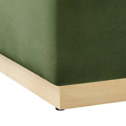Tilden 17/28 Square Performance Velvet Upholstered Ottoman