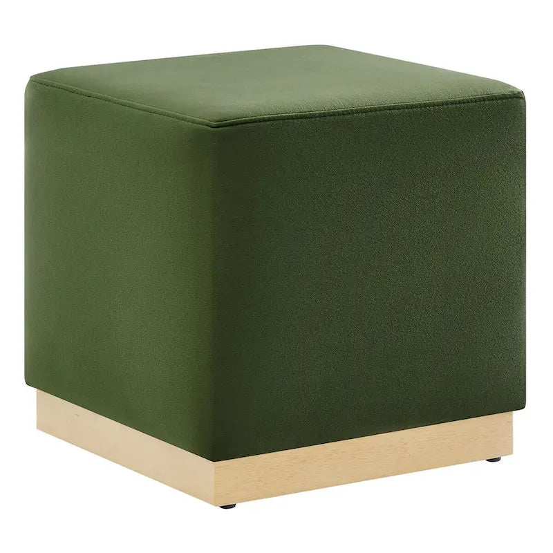 Tilden 17/28 Square Performance Velvet Upholstered Ottoman