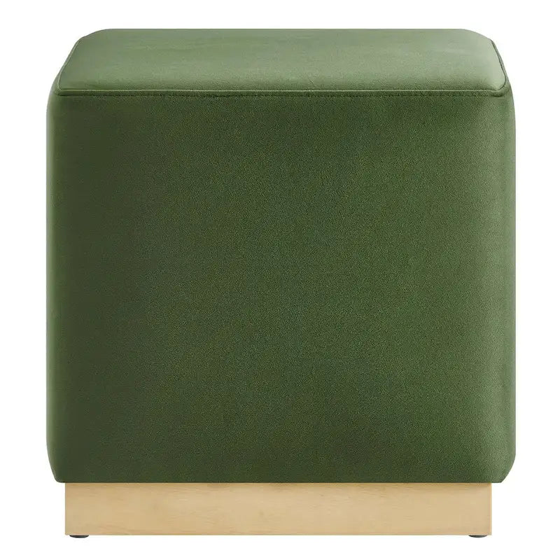 Tilden 17/28 Square Performance Velvet Upholstered Ottoman
