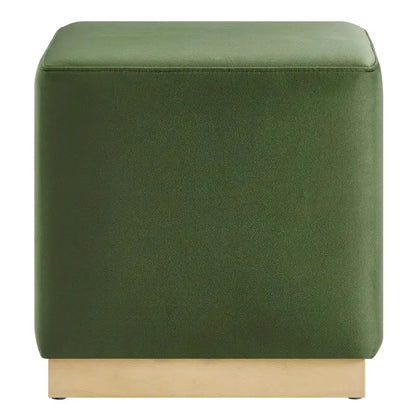 Tilden 17/28 Square Performance Velvet Upholstered Ottoman