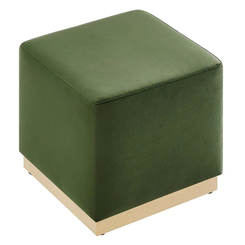 Tilden 17/28 Square Performance Velvet Upholstered Ottoman
