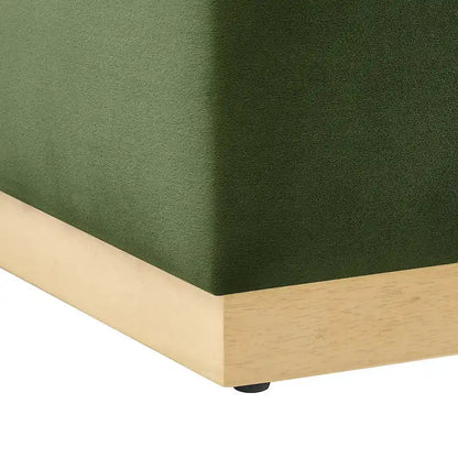 Tilden 17/28 Square Performance Velvet Upholstered Ottoman