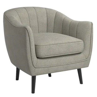 Neath Mid-Century Channel-Tufted Accent Chair with Removable Cushion Cover by iNSPIRE Q Classic