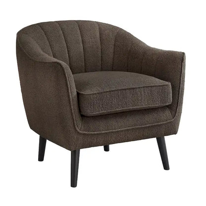 Neath Mid-Century Channel-Tufted Accent Chair with Removable Cushion Cover by iNSPIRE Q Classic