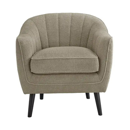 Neath Mid-Century Channel-Tufted Accent Chair with Removable Cushion Cover by iNSPIRE Q Classic