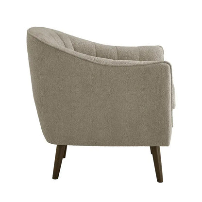 Neath Mid-Century Channel-Tufted Accent Chair with Removable Cushion Cover by iNSPIRE Q Classic