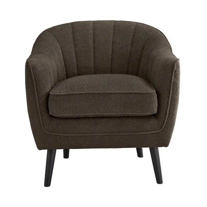 Neath Mid-Century Channel-Tufted Accent Chair with Removable Cushion Cover by iNSPIRE Q Classic