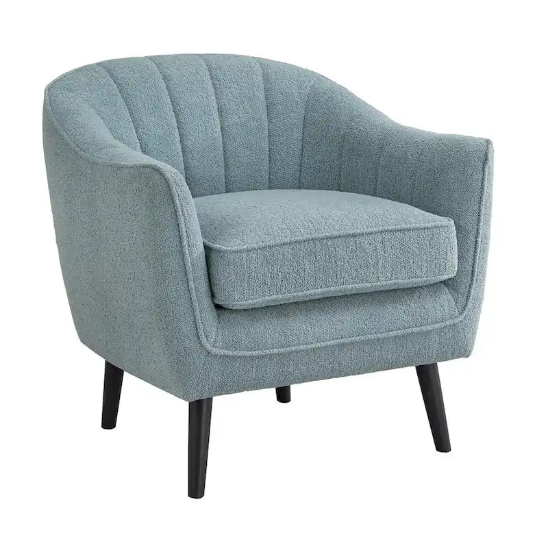 Neath Mid-Century Channel-Tufted Accent Chair with Removable Cushion Cover by iNSPIRE Q Classic