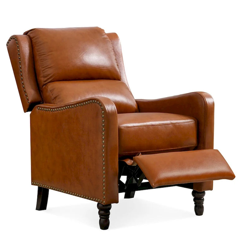 COZYMAN Genuine Leather Recliner Chair Comfortable Chairs for Living Room