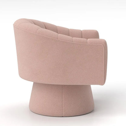 SEYNAR Modern Glam Velvet Upholstered Round Swivel Accent Arm Barrel Chair for Living Room Set of 2