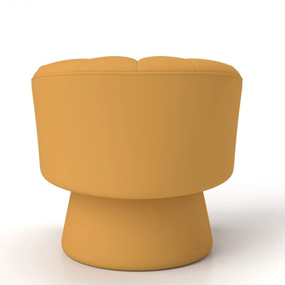 SEYNAR Modern Glam Velvet Upholstered Round Swivel Accent Arm Barrel Chair for Living Room Set of 2