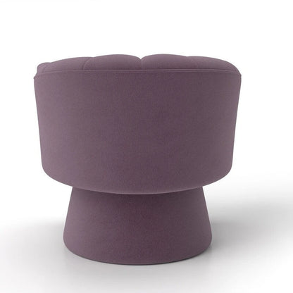 SEYNAR Modern Glam Velvet Upholstered Round Swivel Accent Arm Barrel Chair for Living Room Set of 2