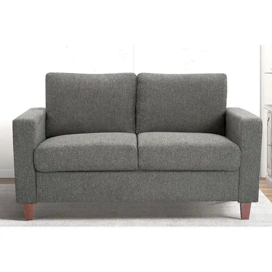 US Pride Furniture Miles Mid Century Modern Loveseat 2 Seater Sofa Couch with Reversible Back Pillows Large