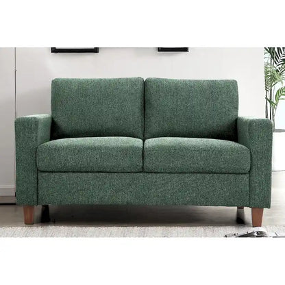 US Pride Furniture Miles Mid Century Modern Loveseat 2 Seater Sofa Couch with Reversible Back Pillows Large