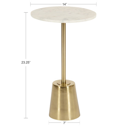 Kate and Laurel Tira Round Side Table