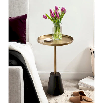 Kate and Laurel Tira Round Side Table