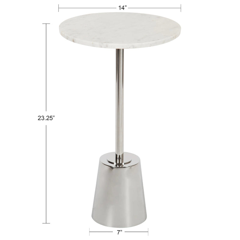 Kate and Laurel Tira Round Side Table