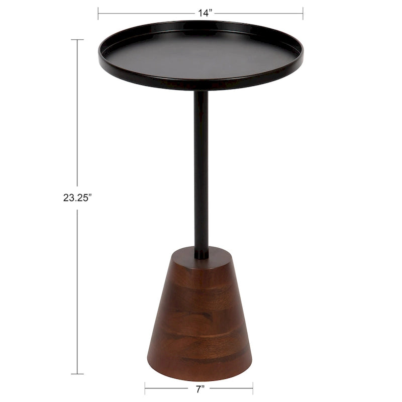 Kate and Laurel Tira Round Side Table