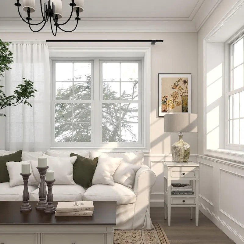 Modern Designs Middle Shelf Wooden Side Table with Two Drawers