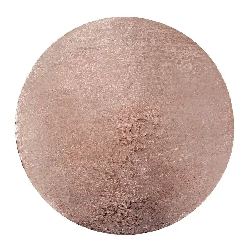 Allan Andrews Round Copper Metal Nesting Accent Table Set