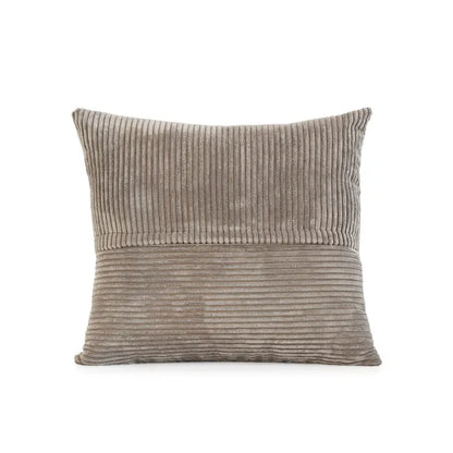 Comfy Corduroy Upholstered Deep Seat Sofa & Couch With Wood Legs and 4 Pillows