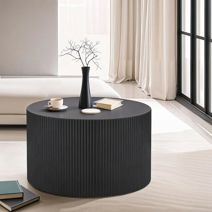 Vertical Stripe Design Nesting Coffee Table Set