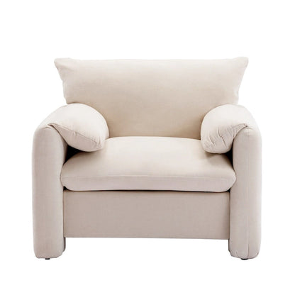 Chenille Oversized Armchair Accent Chair Single Sofa