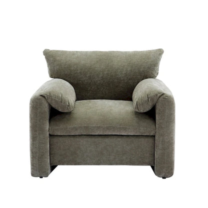 Chenille Oversized Armchair Accent Chair Single Sofa