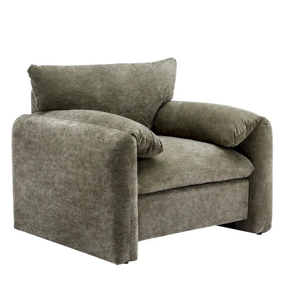 Chenille Oversized Armchair Accent Chair Single Sofa