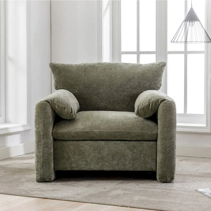 Chenille Oversized Armchair Accent Chair Single Sofa