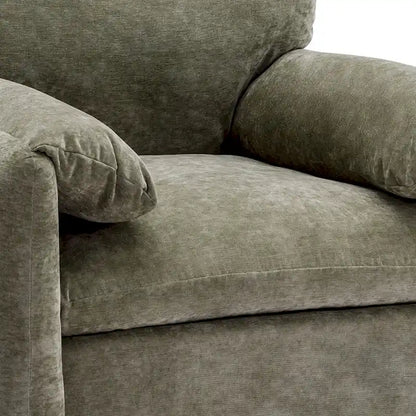 Chenille Oversized Armchair Accent Chair Single Sofa