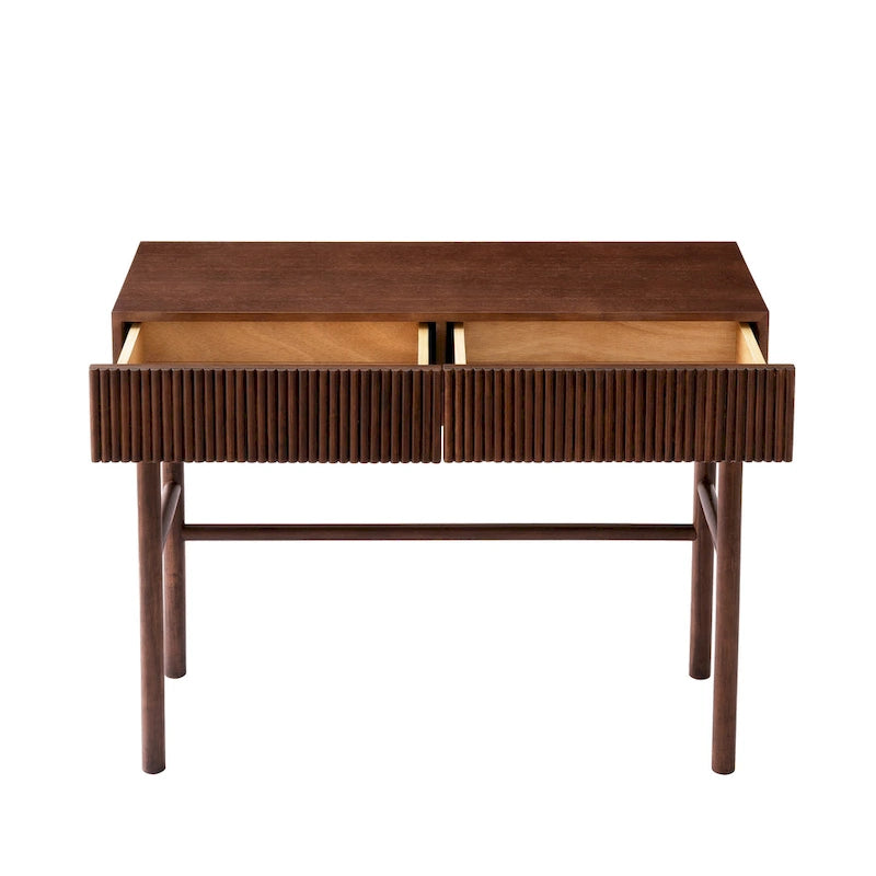 Solid Wood Console Table with 2-Drawer