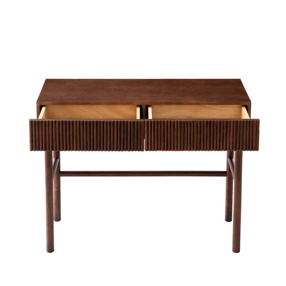 Solid Wood Console Table with 2-Drawer