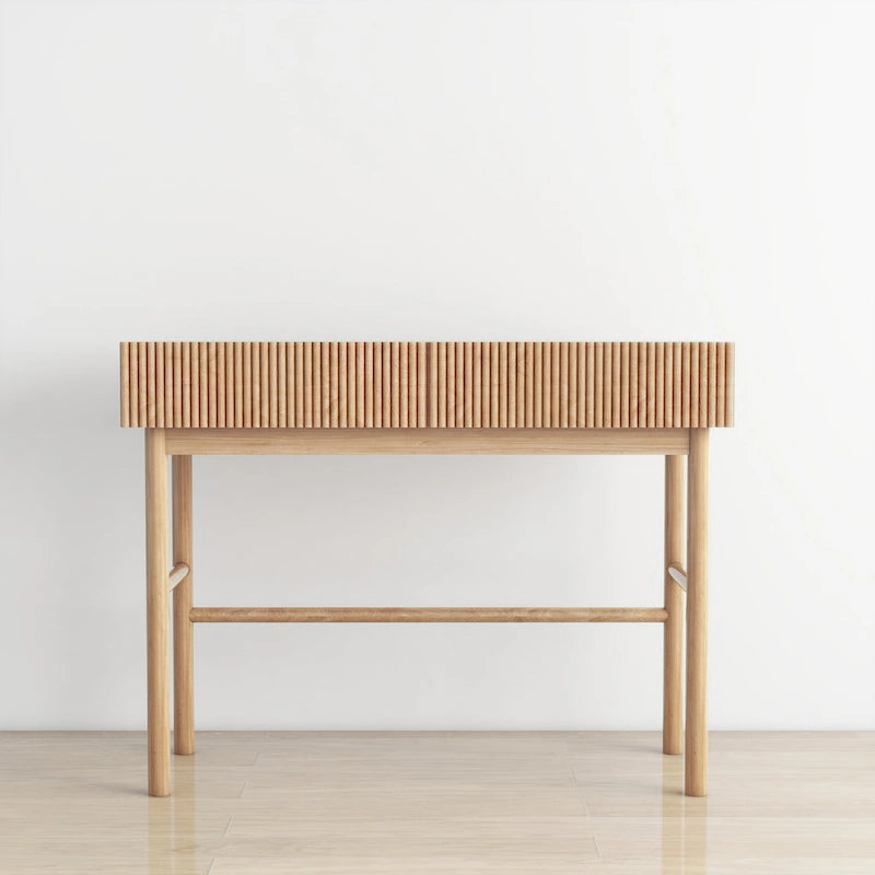 Solid Wood Console Table with 2-Drawer