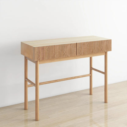 Solid Wood Console Table with 2-Drawer