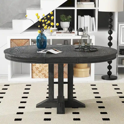 Dining Table Extendable Round Table