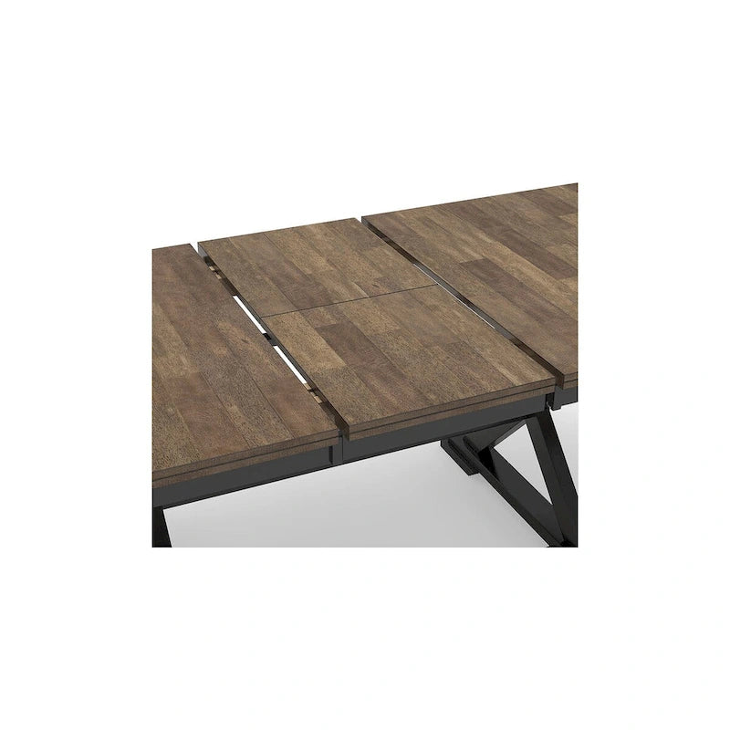 Signature Design by Ashley Wildenauer Brown/Black Dining Extension Table - 40 W x 78 D x 30.13 H