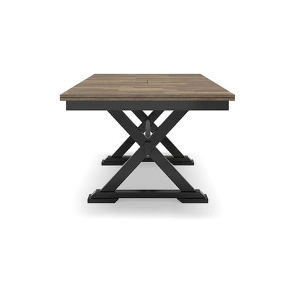 Signature Design by Ashley Wildenauer Brown/Black Dining Extension Table - 40 W x 78 D x 30.13 H