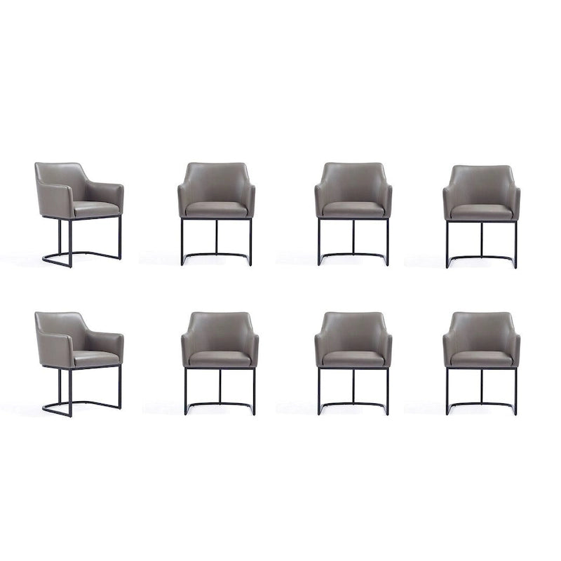 Manhattan Comfort Modern Serena Leatherette Upholstered Dining Chair Set
