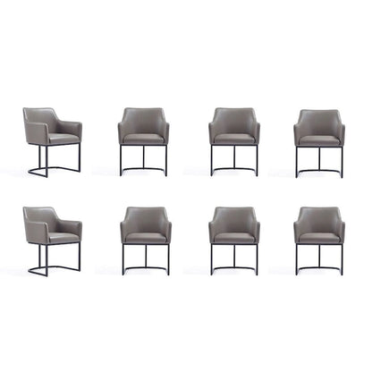 Manhattan Comfort Modern Serena Leatherette Upholstered Dining Chair Set