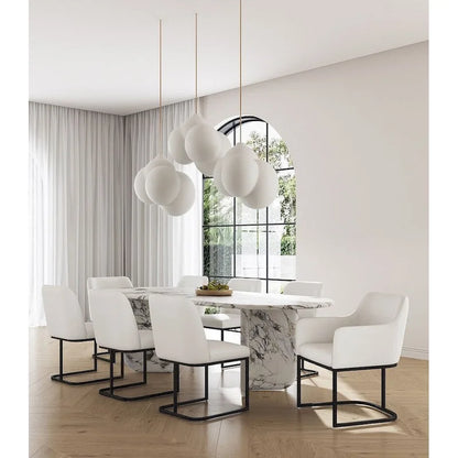 Manhattan Comfort Modern Serena Leatherette Upholstered Dining Chair Set