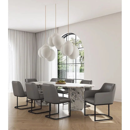 Manhattan Comfort Modern Serena Leatherette Upholstered Dining Chair Set