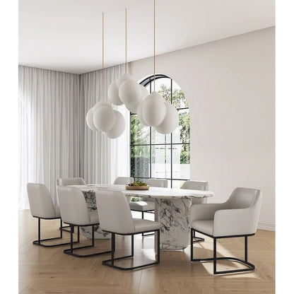 Manhattan Comfort Modern Serena Leatherette Upholstered Dining Chair Set