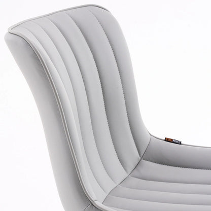 Ergonomic Office Chair Swivel Armless Desk Chair with Wheels