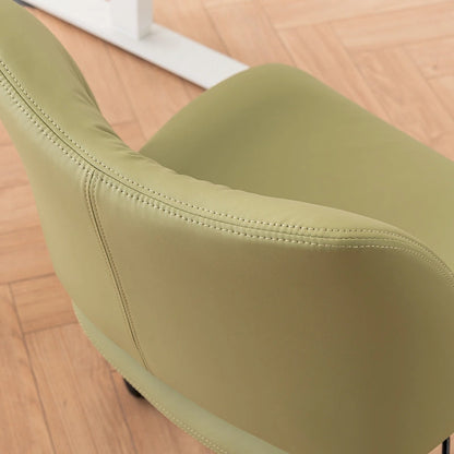 Swivel Armless Ergonomic Office Chair with Wheels