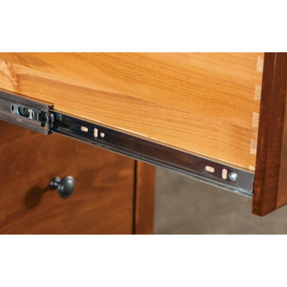 Arch+Haven Solid Wood 4 Drawer Desk